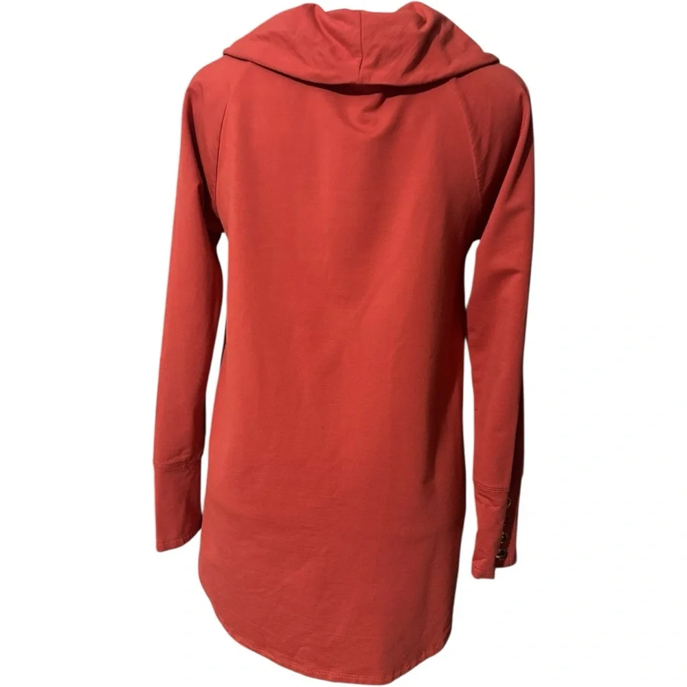 Soft Surroundings Cowl Neck Tunic Sweater Burnt Orange XS